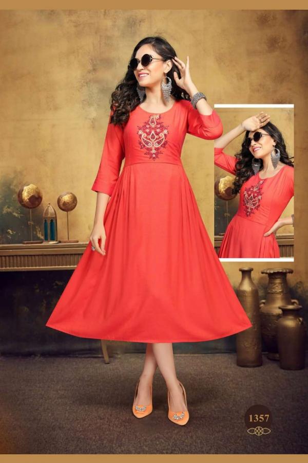 Starlink Rayon Designer Flair Kurti 